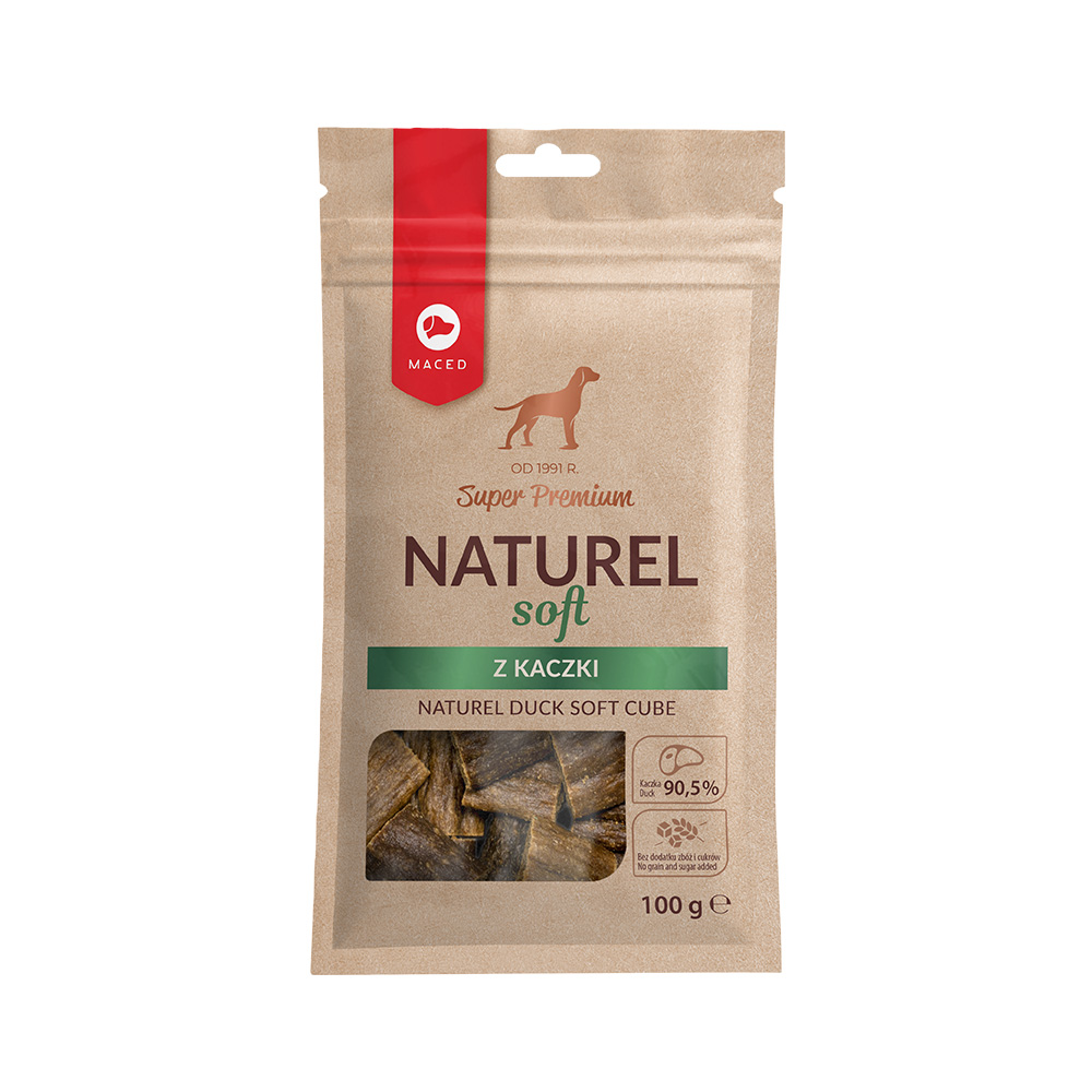 Maced Przysmak dla Psa Smakołyki z Kaczki Naturel Soft Smaczki 2x100g